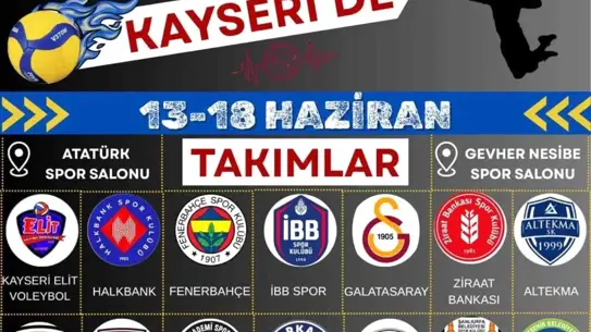 Genç Erkekler Türkiye Voleybol Şampiyonası Finalleri Kayseri'de