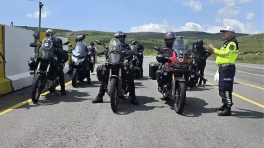 Ardahan'da Motosiklet Denetimi